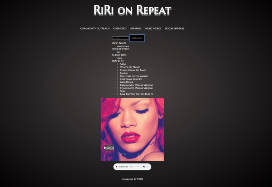 Riri Landing Page